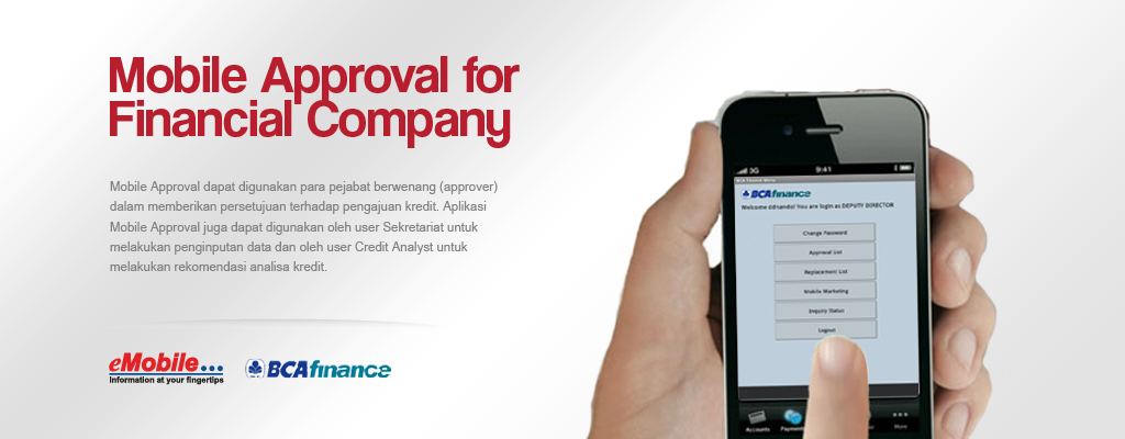 PT. eMobile Indonesia - MA, Mobile Approval for Financial Company